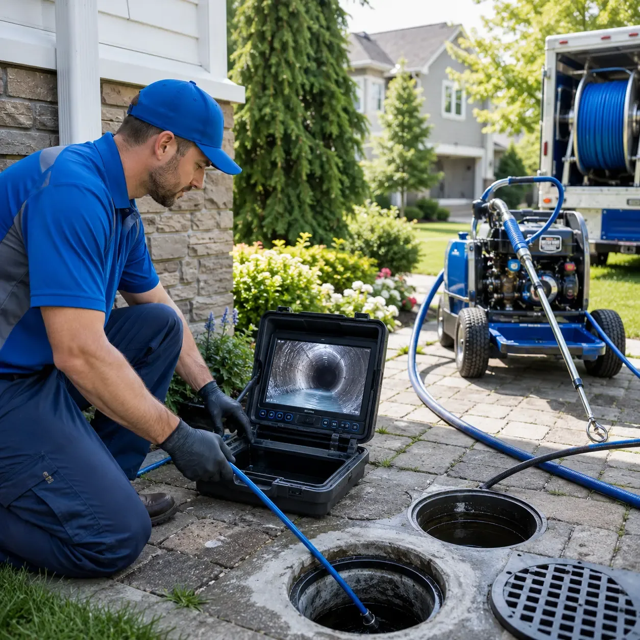 Outdoor drain cleaning professionals serving Brisbin, PA